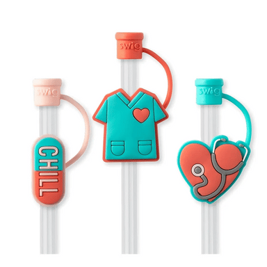 Straw Topper Set Scrub Life - The Bronze Butterfly