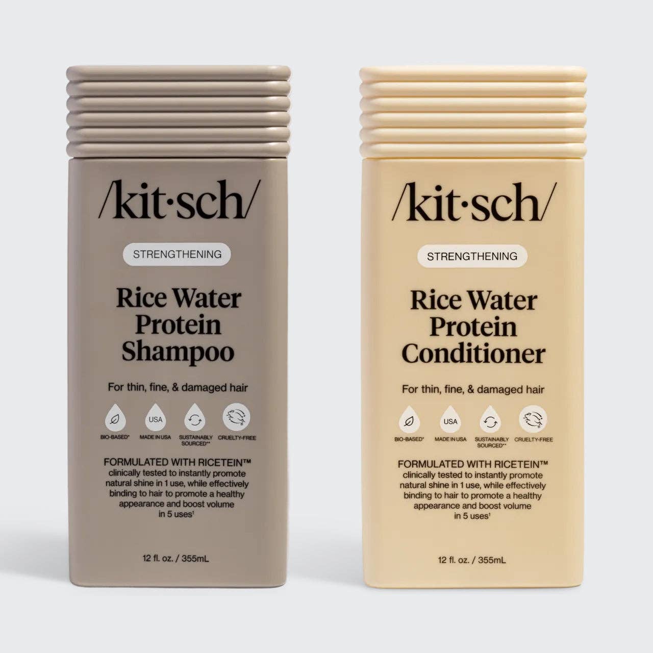 Strengthening Rice Water Shampoo & Conditioner Combo - The Bronze Butterfly