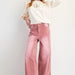 STRETCH BABY CORDUROY WIDE LEG PANTS - The Bronze Butterfly