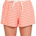 Striped round neck tee & shorts set - The Bronze Butterfly