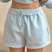 Sunkissed Coconut Baby Blue Polka Dot Shorts 100% Cotton - The Bronze Butterfly