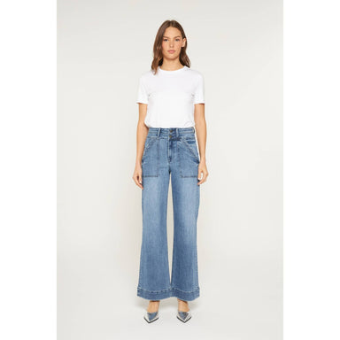 SUPER HIGH WIDE LEG WITH WAIST DETAILS - The Bronze Butterfly