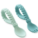 Sweetie Spoons - Silicone Baby Fork + Spoon Set - The Bronze Butterfly