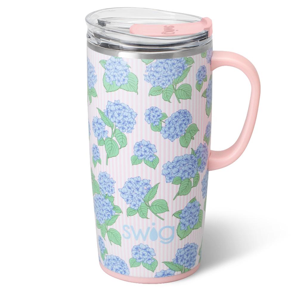 Swig Life Hydrangeas Travel Mug 22oz - The Bronze Butterfly
