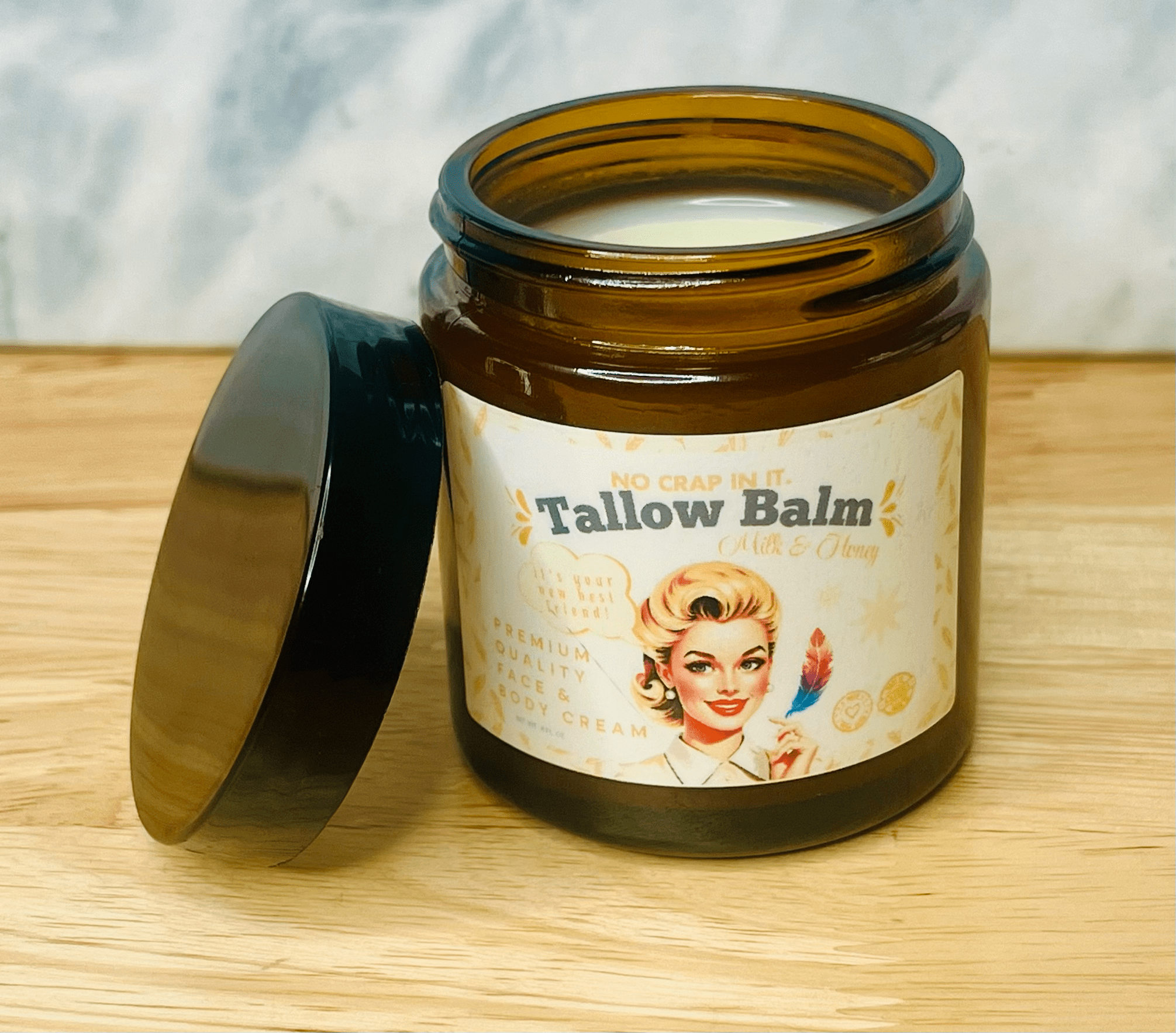 Tallow Balm - Scent Free - The Bronze Butterfly