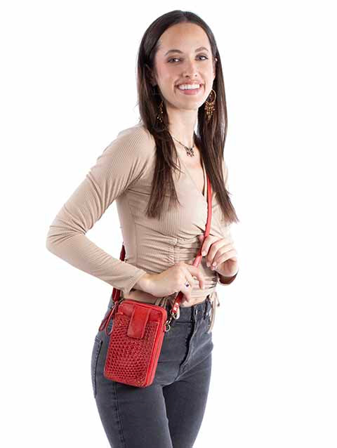 Leather crossbody by Scully