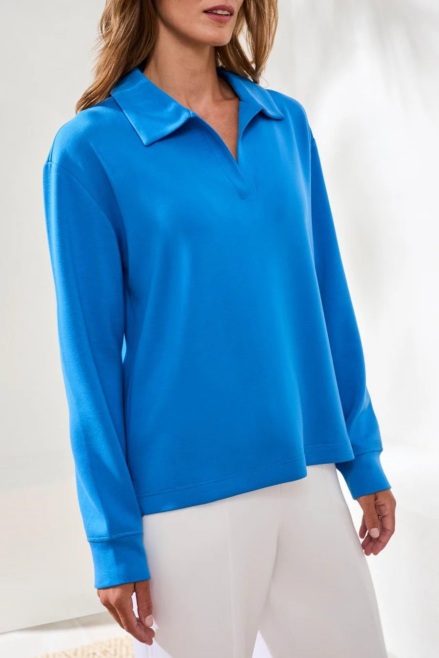 Techno Lux Scuba Johnny Collar Top - The Bronze Butterfly