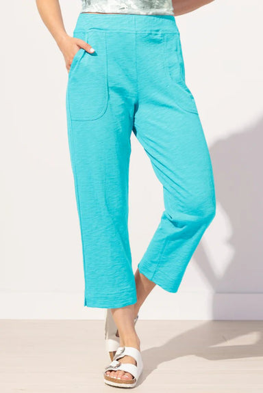 Textured Peruvian Cotton On The Go Capri - The Bronze Butterfly