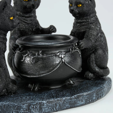 Three Cats Halloween Candle Holder | Primitives by Kathy - The Bronze Butterfly