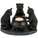 Three Cats Halloween Candle Holder | Primitives by Kathy - The Bronze Butterfly