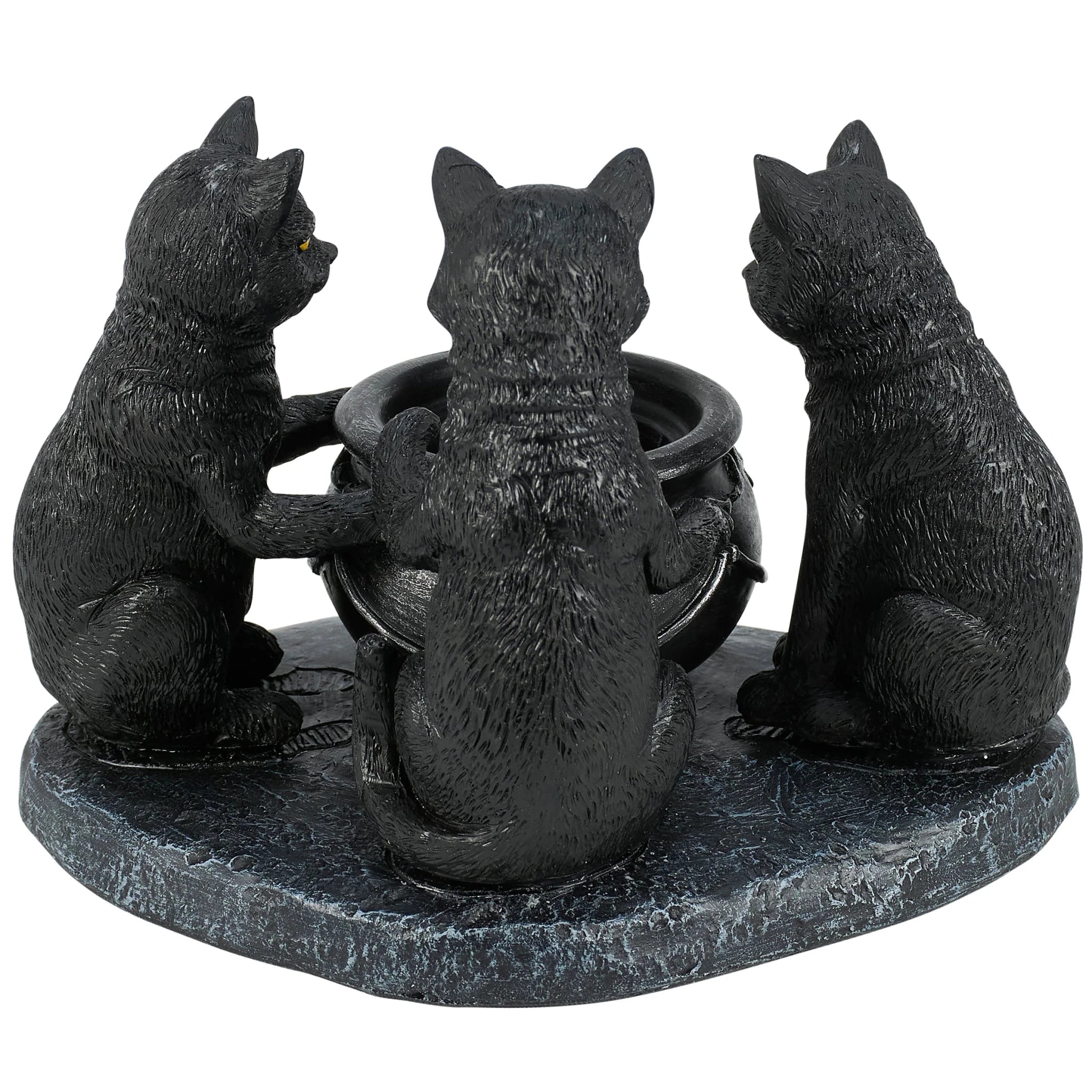 Three Cats Halloween Candle Holder | Primitives by Kathy - The Bronze Butterfly