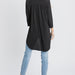 Three-Quarter Sleeve Mandarin Collar Hi-Low Top - The Bronze Butterfly