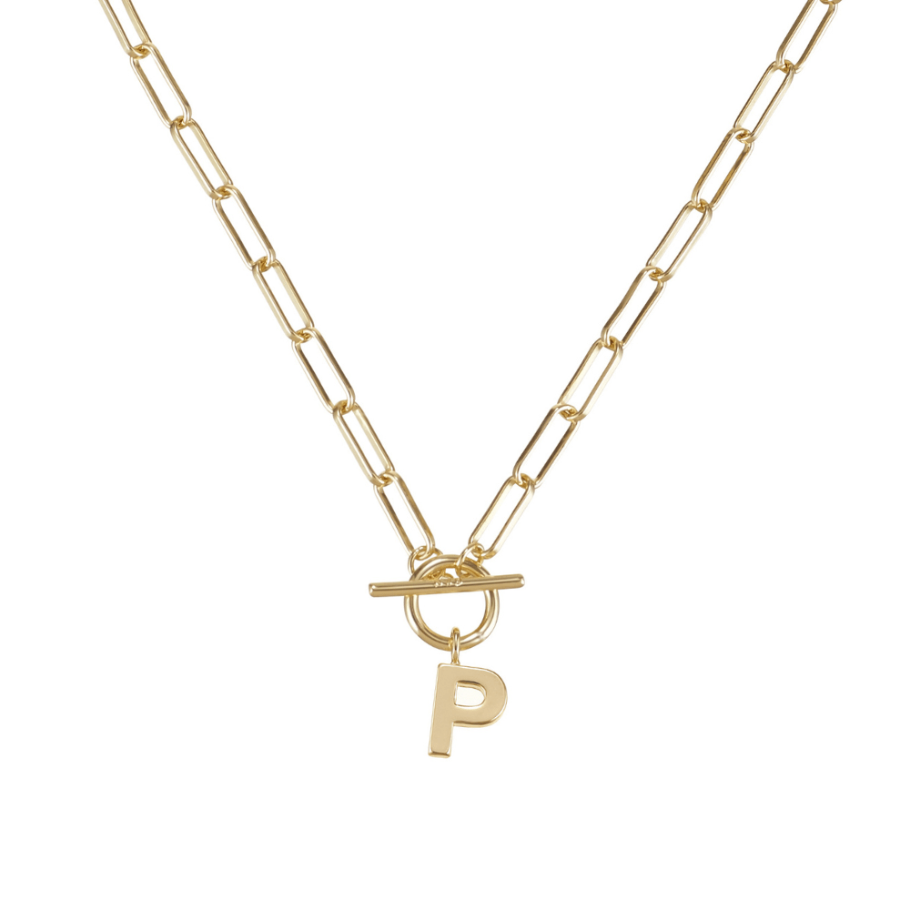 Toggle Initial Necklaces in Gold - The Bronze Butterfly
