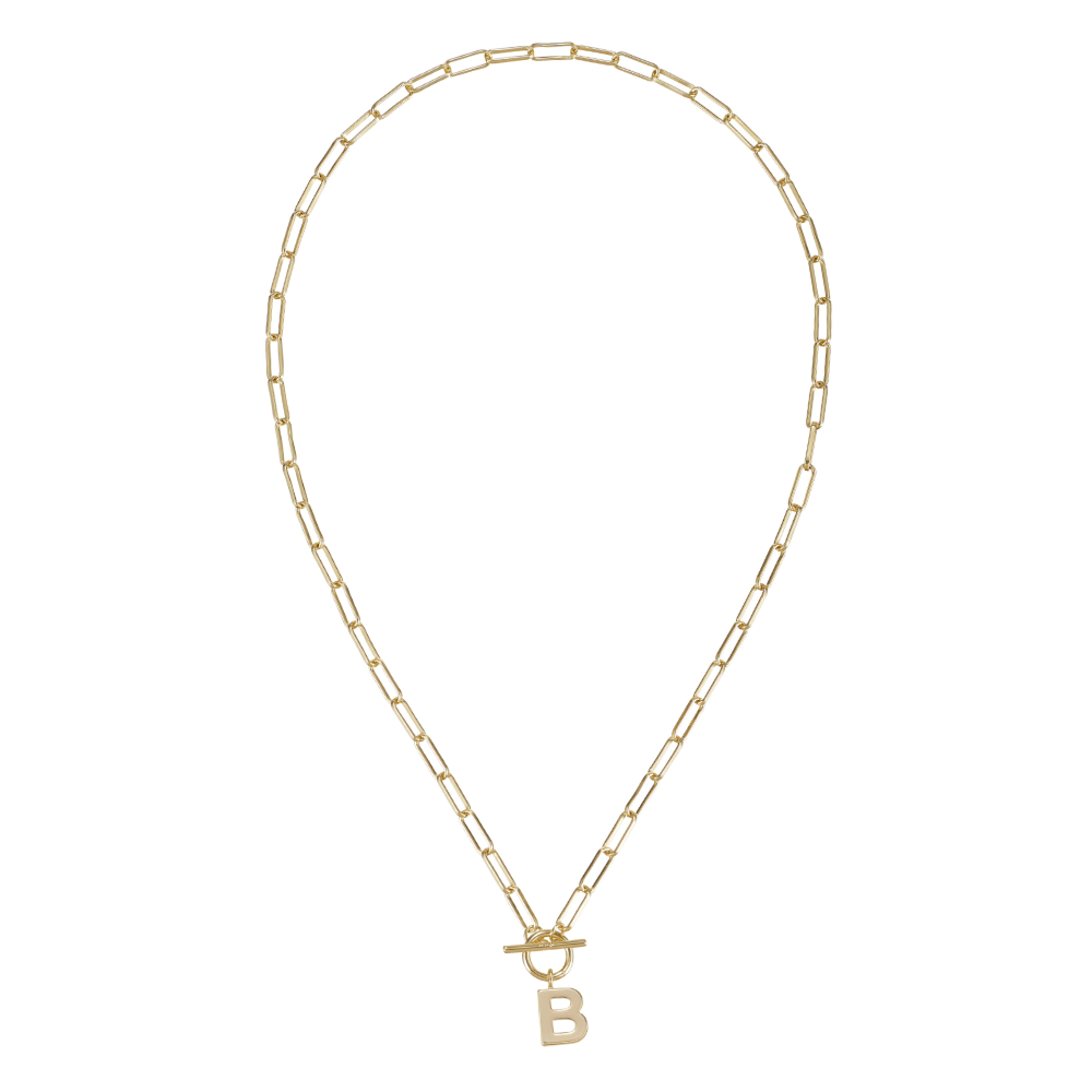 Toggle Initial Necklaces in Gold - The Bronze Butterfly