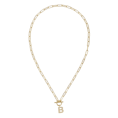 Toggle Initial Necklaces in Gold - The Bronze Butterfly
