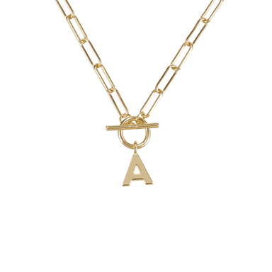 Toggle Initial Necklaces in Gold - The Bronze Butterfly