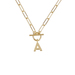 Toggle Initial Necklaces in Gold - The Bronze Butterfly