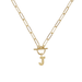 Toggle Initial Necklaces in Gold - The Bronze Butterfly