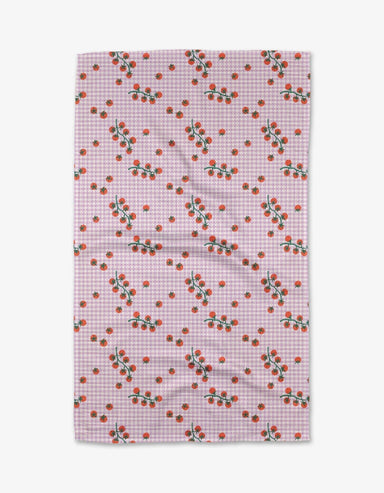Tomato Gingham Tea Towel - The Bronze Butterfly