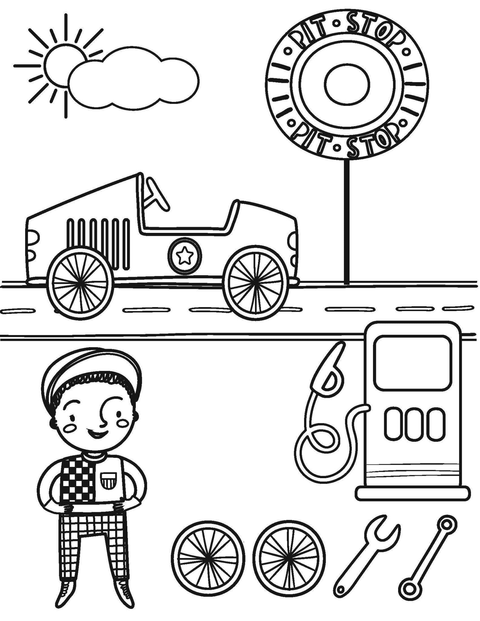 Trace Erase Race Day - Drawing, Tracing Set - The Bronze Butterfly