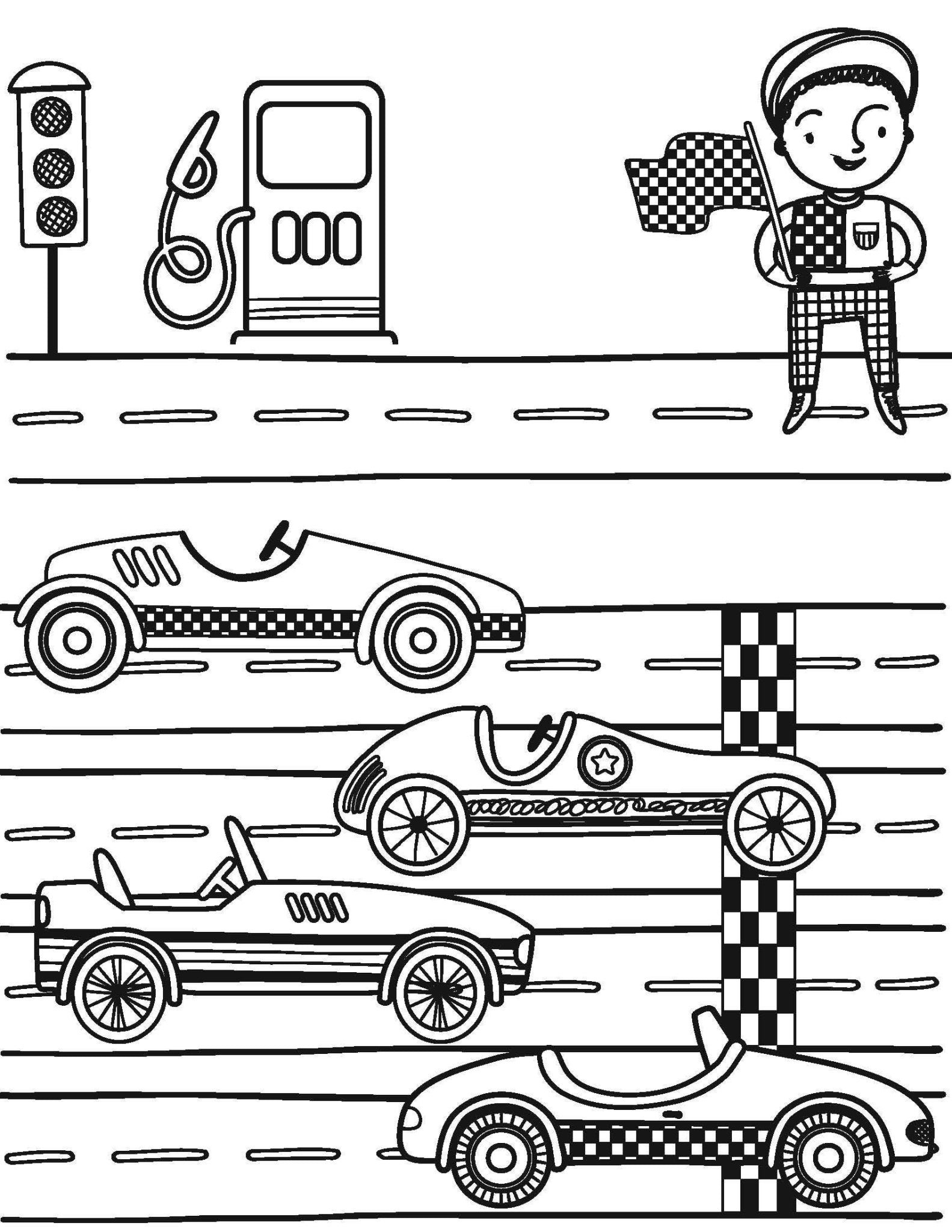 Trace Erase Race Day - Drawing, Tracing Set - The Bronze Butterfly