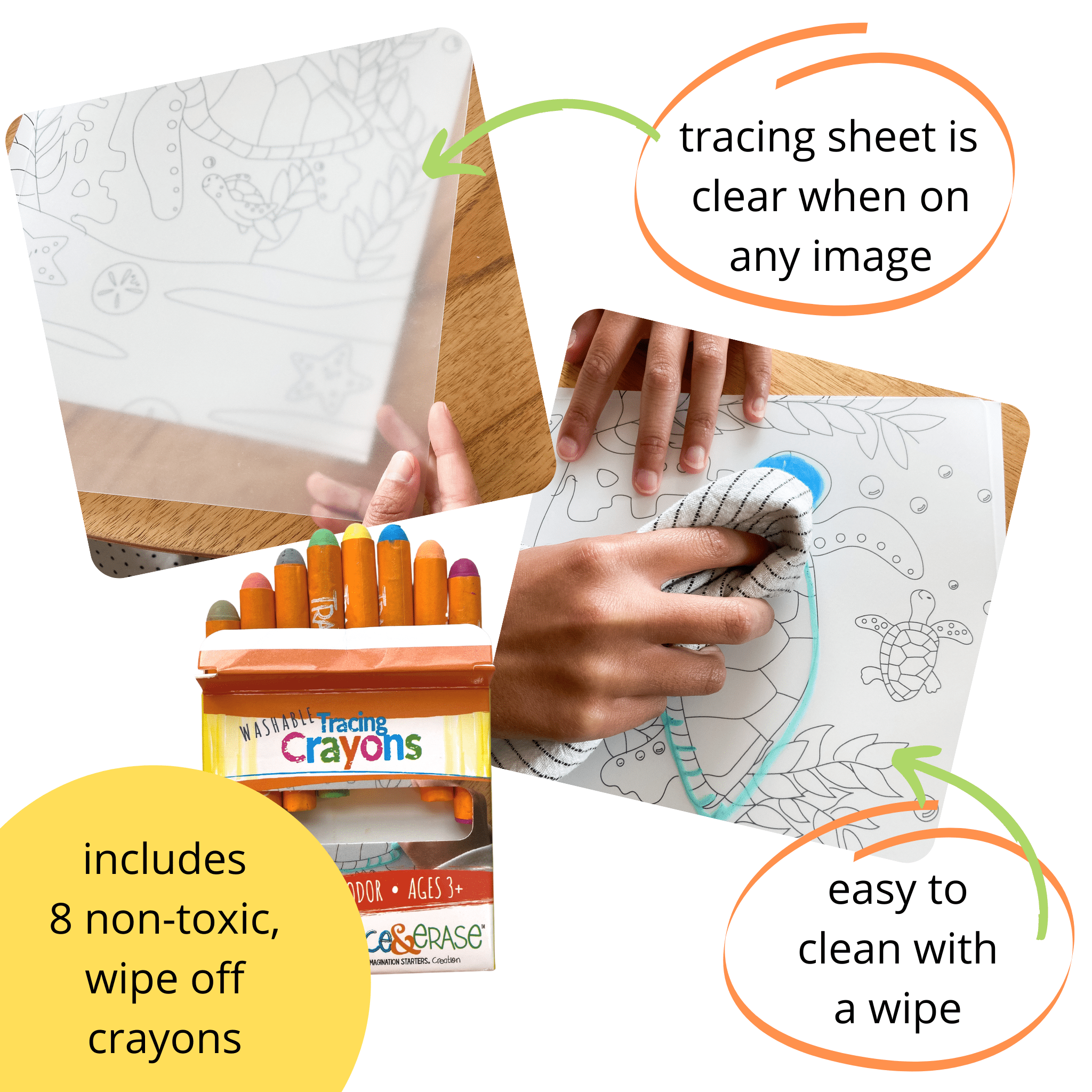 Trace Erase Race Day - Drawing, Tracing Set - The Bronze Butterfly