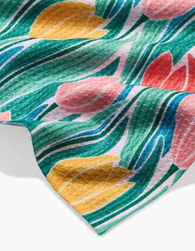 Tranquil Tulips Bar Towel - The Bronze Butterfly