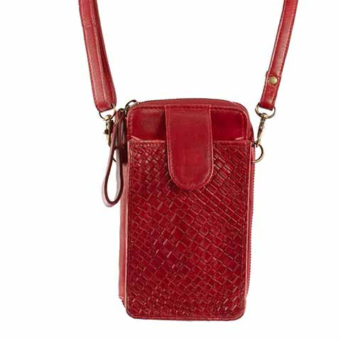 Leather crossbody by Scully