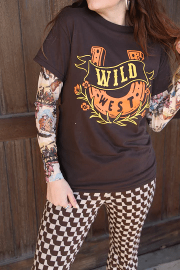 Turquoise Haven Vintage Western Mesh Top - The Bronze Butterfly