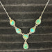 Turquoise/Sterling Silver Pendant Necklace - The Bronze Butterfly