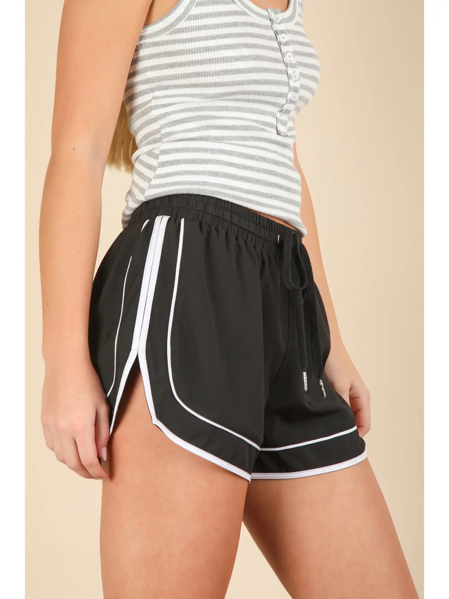 Two Tone Activewear Shorts - The Bronze Butterfly