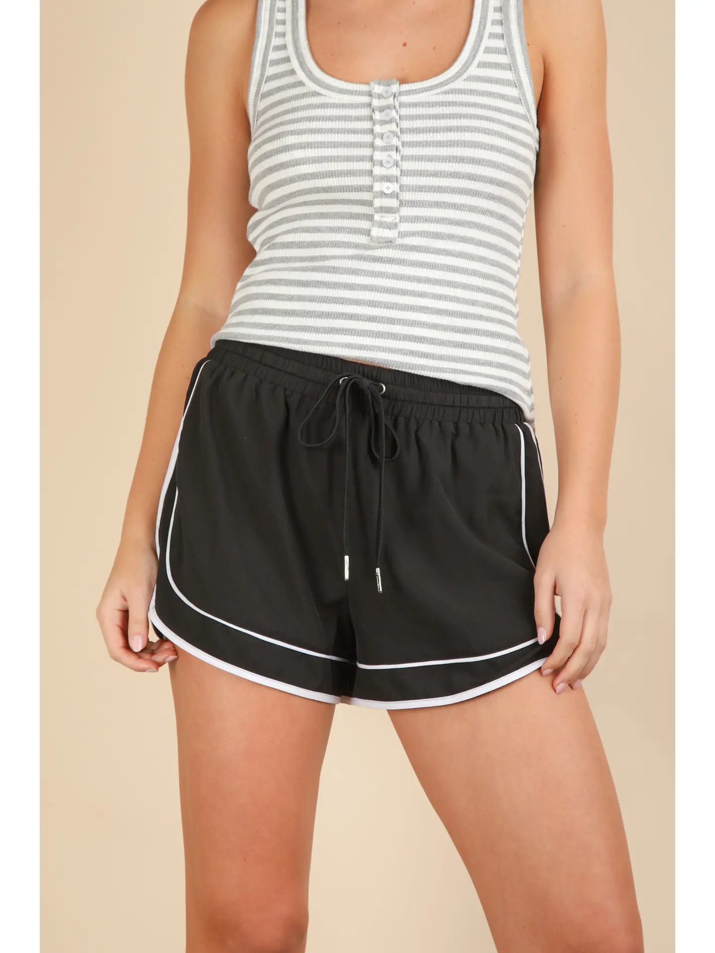 Two Tone Activewear Shorts - The Bronze Butterfly