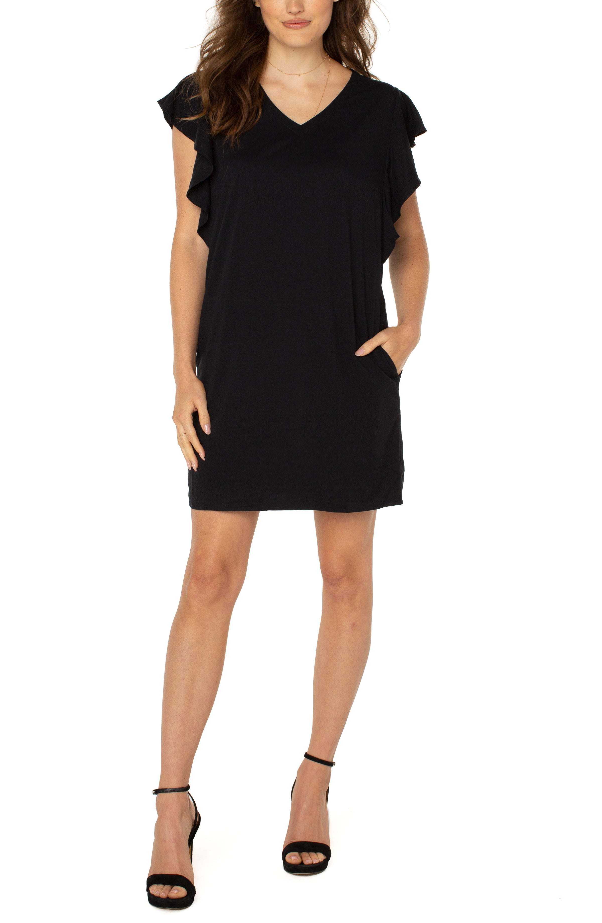 Flutter sleeve Dress - Liverpool