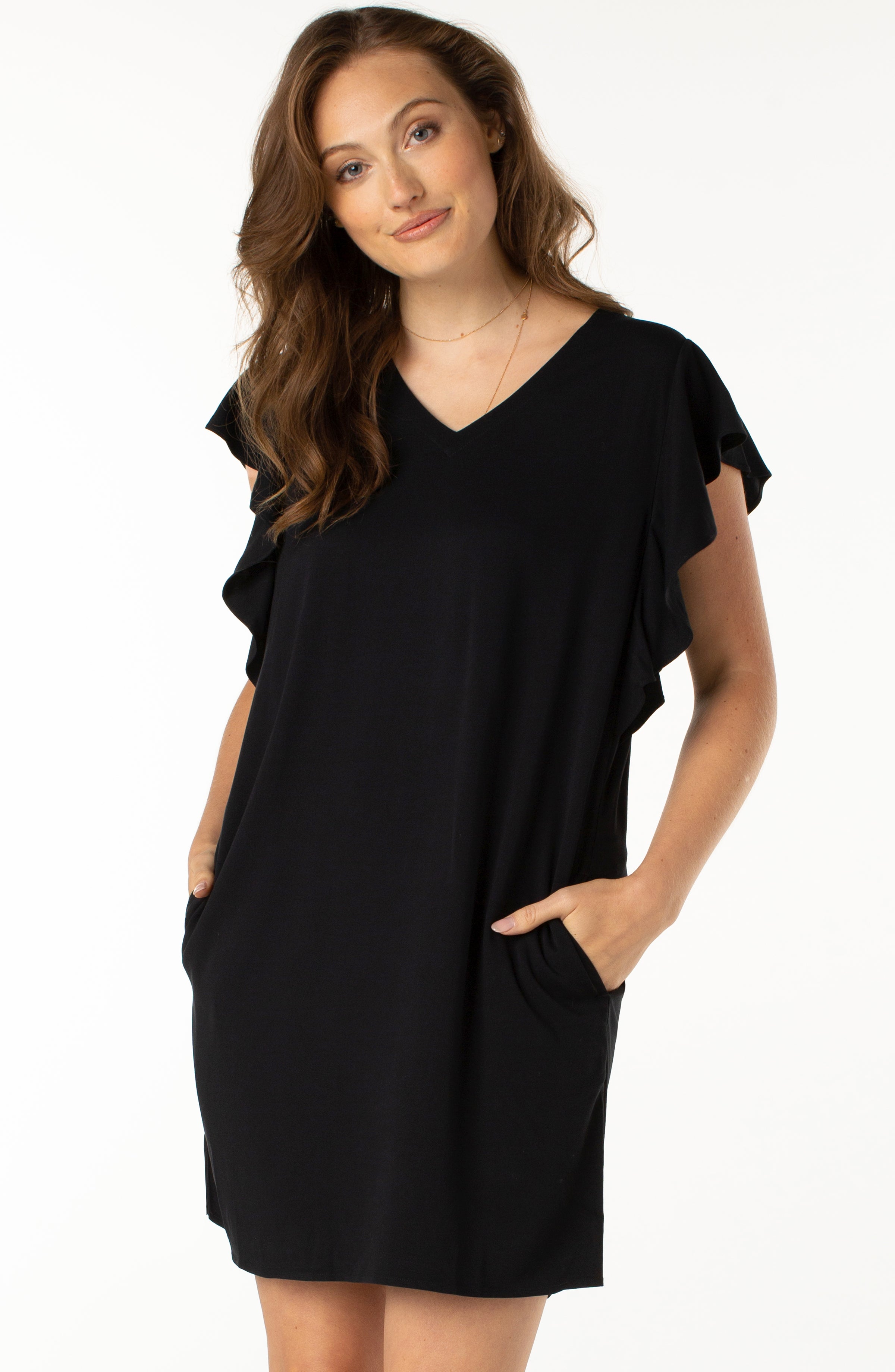 Flutter sleeve Dress - Liverpool