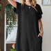 Urban Ribbed Mini Dress with Side Pocket Plus Size - The Bronze Butterfly