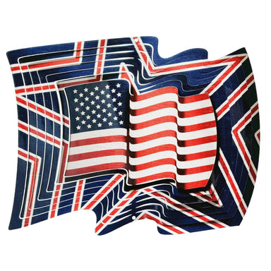 US Flag - Large Wind Spinner - The Bronze Butterfly
