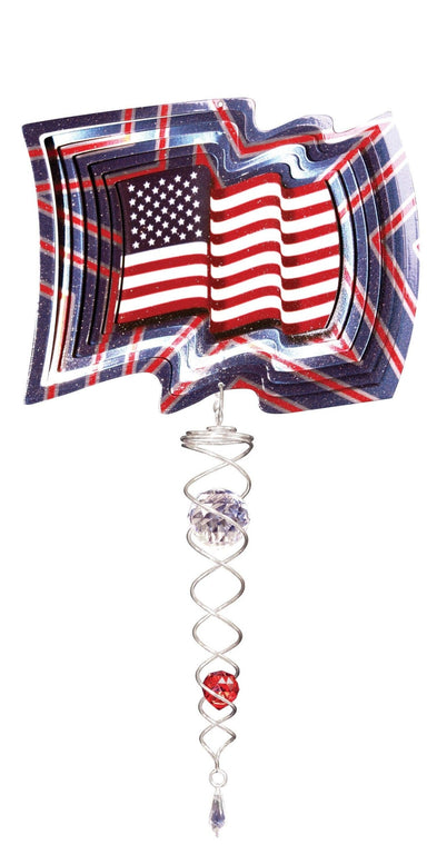 US Flag - Mini Set Wind Spinner - The Bronze Butterfly