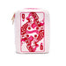 Velvet Jewelry Zip Case / Organizer - Queen of Hearts - White - The Bronze Butterfly
