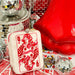 Velvet Jewelry Zip Case / Organizer - Queen of Hearts - White - The Bronze Butterfly