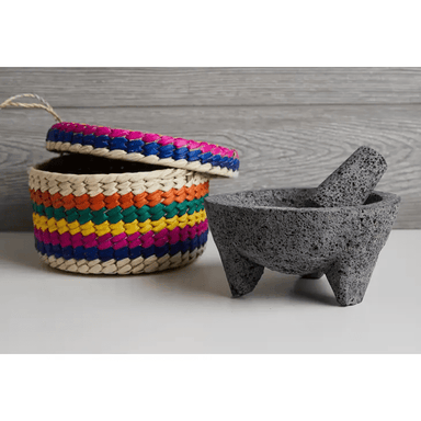 Verve Culture Molcajete with Tortilla Basket - The Bronze Butterfly