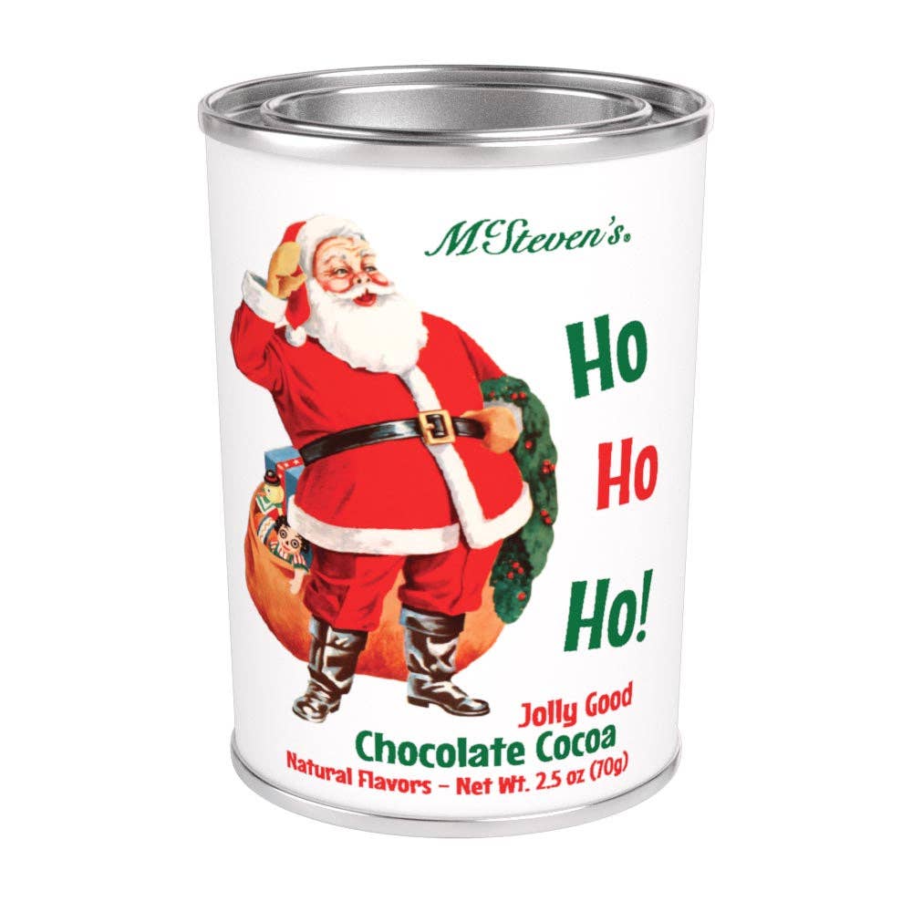 Vintage Santa Ho Ho Ho! Jolly Good Chocolate Cocoa (2.5oz Tins) - The Bronze Butterfly
