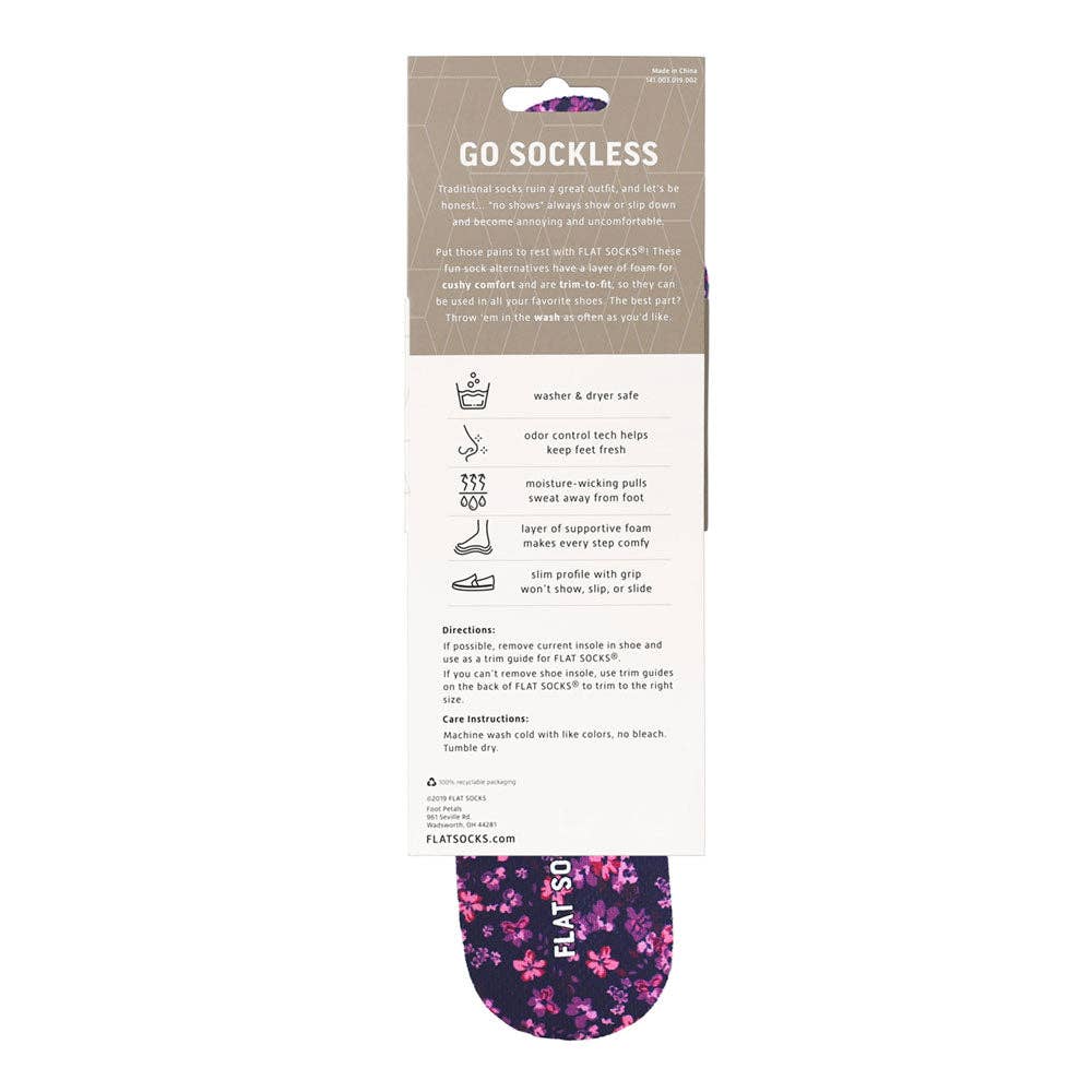 Violet Thatcher FLAT SOCKS - The Bronze Butterfly