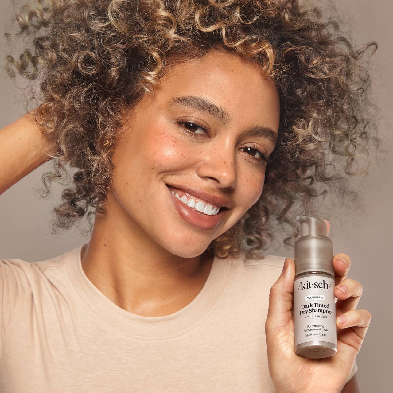 Volumizing Rice Protein Dry Shampoo - Dark Tinted 1 oz - The Bronze Butterfly