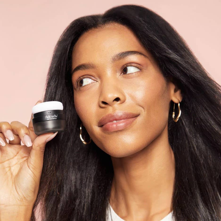 Volumizing Rice Protein Dry Shampoo - Dark Tinted Powder - The Bronze Butterfly