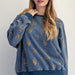WESTERN PRINTED WASHED TERRY PULLOVER - The Bronze Butterfly