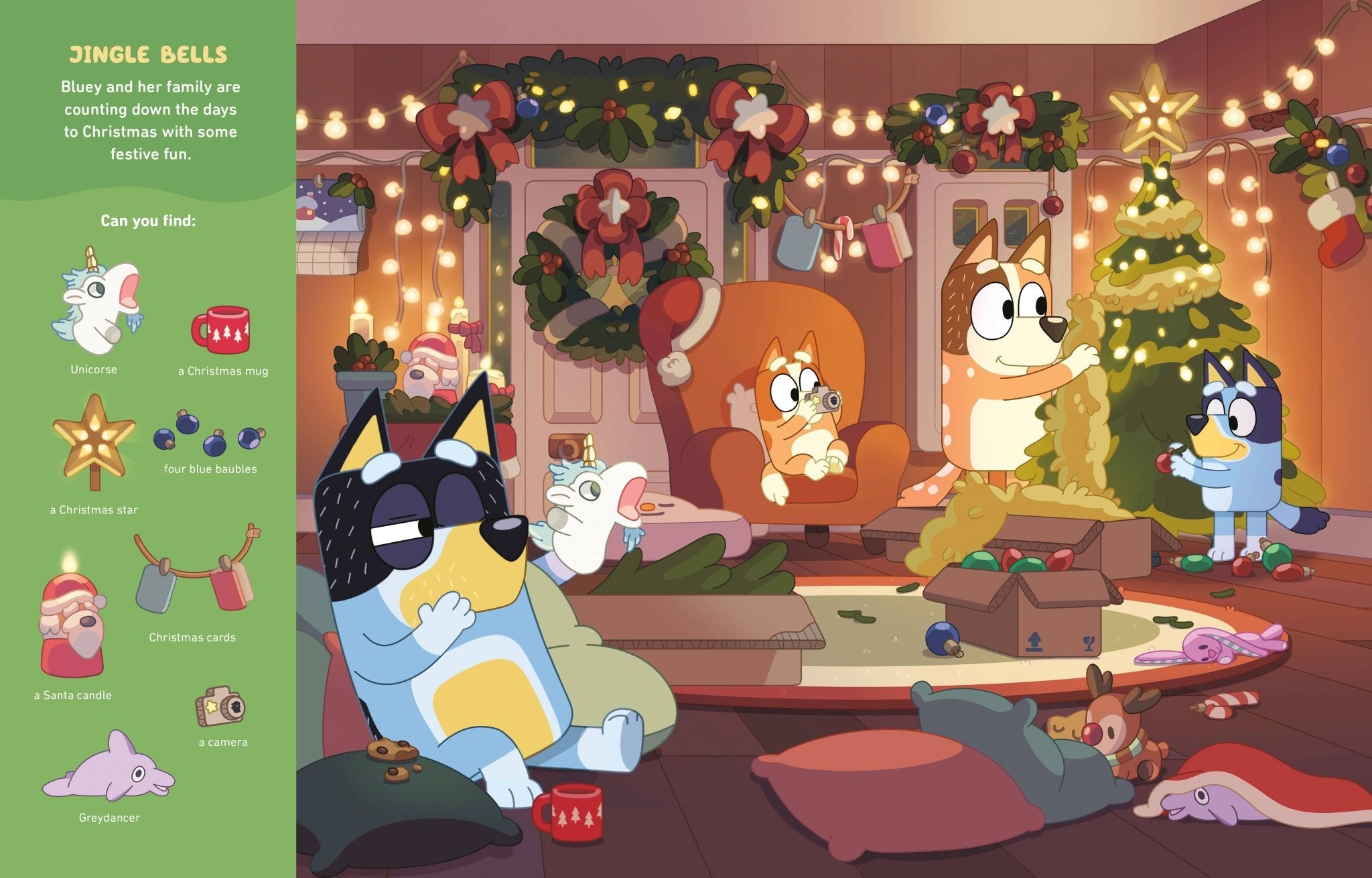 Where's Bluey? At Christmas | Search-and-Find Activity Book - The Bronze Butterfly