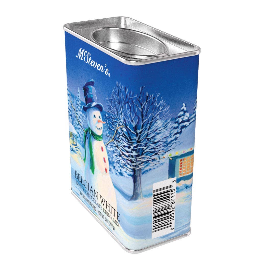 White Christmas Belgian White Hot Chocolate (8oz Tins) - The Bronze Butterfly