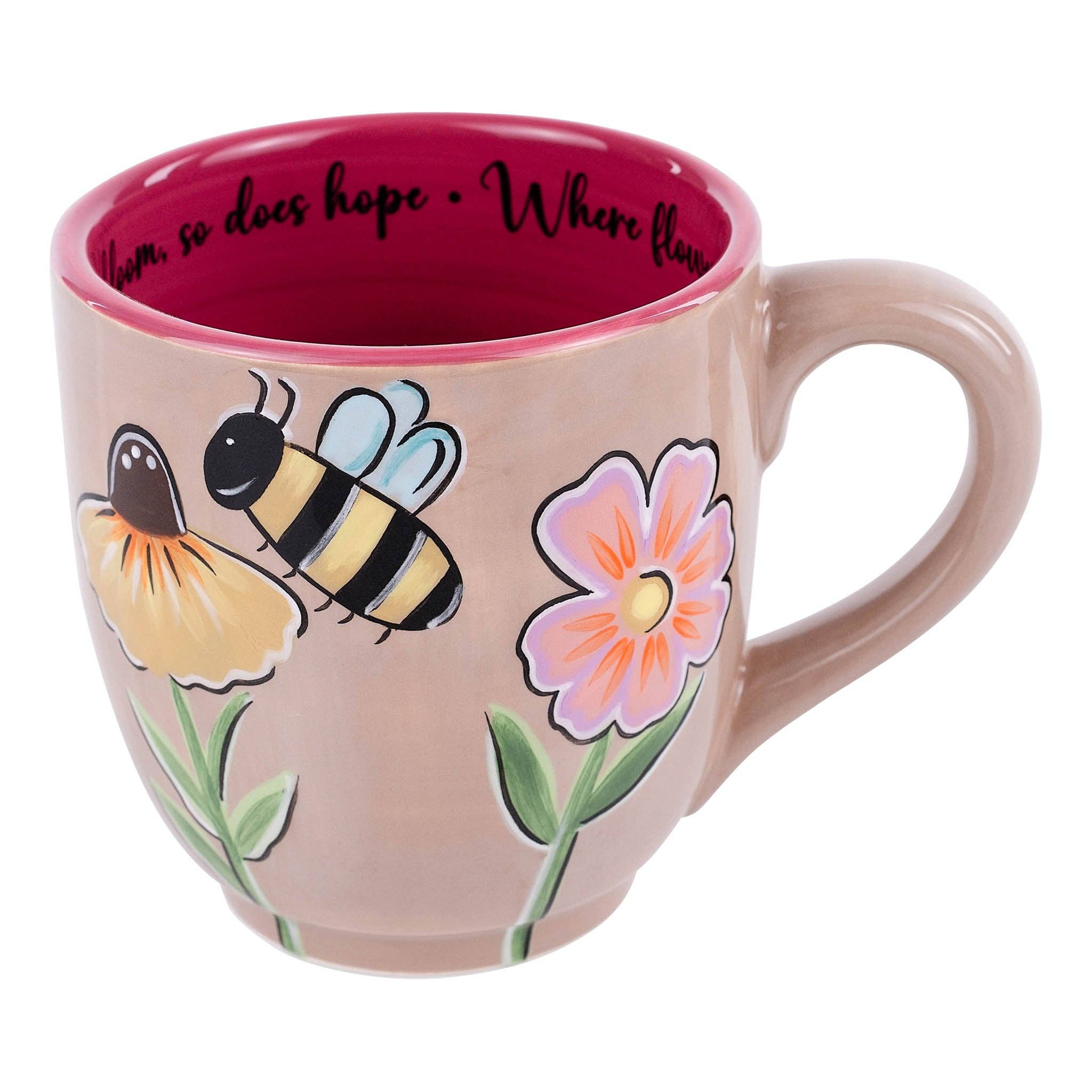 Wildflower Bee Mug - The Bronze Butterfly