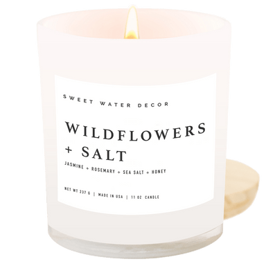 Wildflowers and Salt 11 oz Soy Candle - The Bronze Butterfly