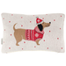 Winter Dachshund Throw Pillow - The Bronze Butterfly